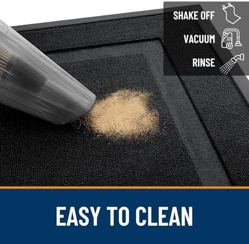 OLANLY Front Door Mat Outside 47x17, All-Season Heavy-Duty Rubber Doormat - Image 5
