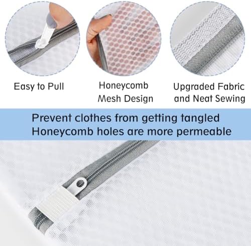 Vivifying Large Mesh Laundry Bags, 3 Pack, 20 x 16 Inch Wash Bags - Image 3