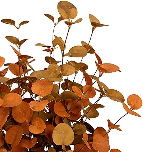6 Pcs Fall Eucalyptus Leaves Artificial Eucalyptus Stems Fall Leaf Spray Autumn Leaves Fall Decorations for Home Floral Arrangement - Image 4
