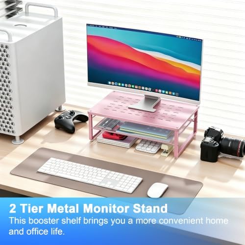 gianotter 2-Tier Metal Monitor Stand Riser - Image 2