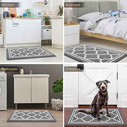 Buganda Indoor Door Mat, Dirt Resistant Doormat, 47x23, Grey - Image 6