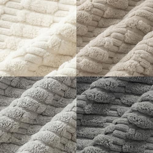 Fancy Homi 4 Packs Decorative Throw Pillow Covers for Living Room Couch Bed, Modern Farmhouse Boho Home Décor Accent Cushion Case, 16" x 16", Grey Series - Image 5
