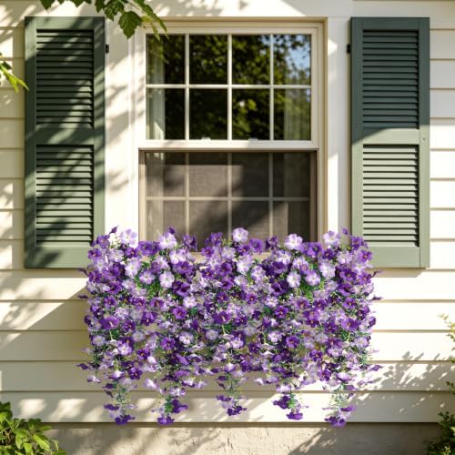 Artificial Flowers for Outdoor Decor, Fake Silk Flowers, 2PCS - Image 5