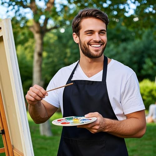 Adjustable Fabric Work Apron With Multi‑Pockets - Image 5