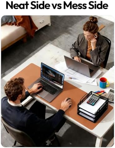 YSAGi Desk Protector&Blotter, Non-Slip Waterproof Leather Mouse Pad - Image 6