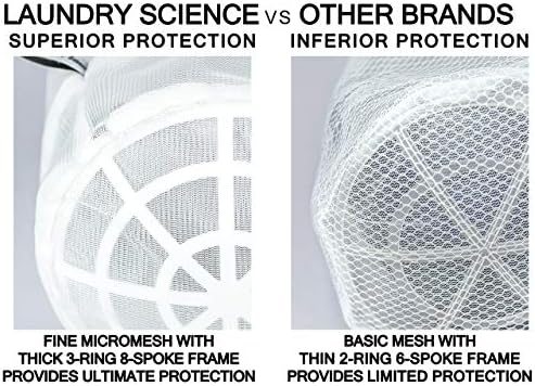 Premium Bra Wash Bag – Set of 3 Mesh Lingerie Laundry Bags for Delicates – Protects Bras, Underwear & Intimates in Washing Machine – Durable Zipper Closure – Large Size - Image 2