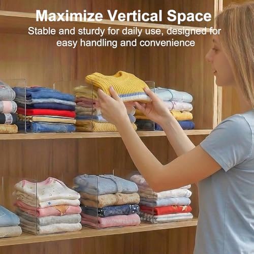 SortNStore Shelf Dividers Closet Organization: 6" Tall x 10" Deep (Small) - Image 4