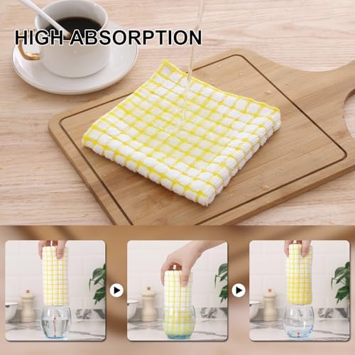 Kitinjoy Cotton 6 Pack Terry Kitchen Towels, Multiple Colour - Image 3