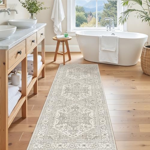 Madane Washable Runner Rug 2x6 Runners for Hallways Non Slip, Beige/Brown - Image 4