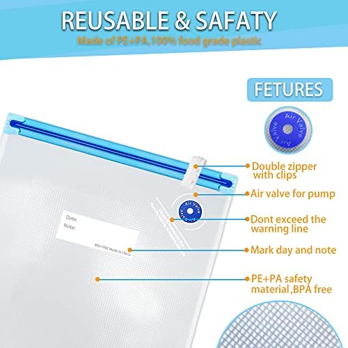 30pcs Large Sous Vide Bags10.2x13.4in/26x34cm Vacuum Sealer Bag - Image 5