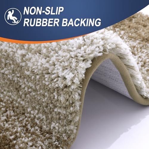 OLANLY Small Bathroom Rugs 24x16, Extra Soft Absorbent Microfiber Bath Rugs - Image 5