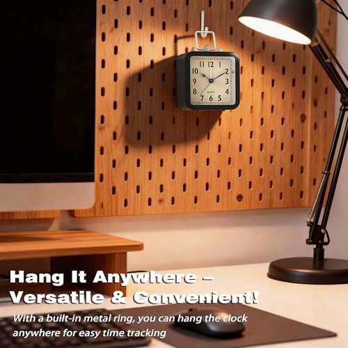 AYRELY® Small Metal Alarm Clock, Desk and Table Clock for Travel - Image 5