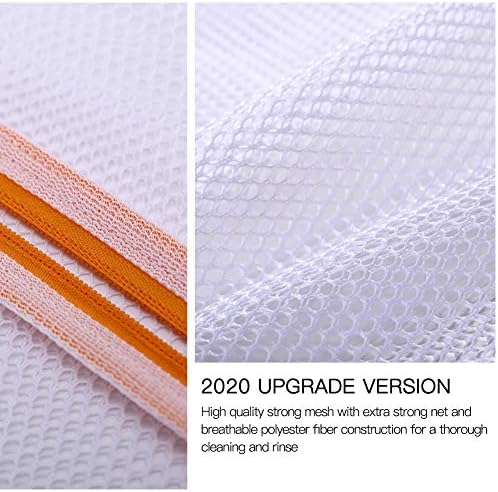 Laundry Bags Mesh Wash Bags, Lingerie Bag for Washing Delicates, Orange,M+L - Image 4