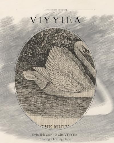 VIYYIEA Framed Wall Art Decor for Living Room, Grace Swan Decor, 8×10In - Image 7