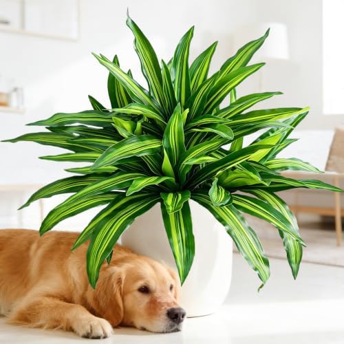 Fake Ferns, Faux Outdoor Plants UV Resistant,3D Real Touch Fake Plants,Weatherproof Artificial Plants Outdoor Indoor for Garden Porch Home Office Decor - Image 3