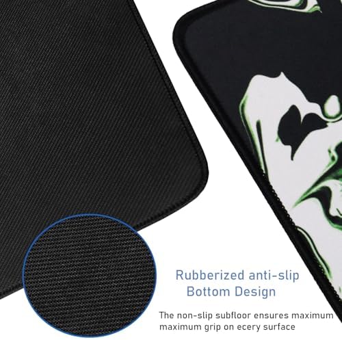 Large Extended Mouse Pad with Stitched Edges, Non-Slip Natural Rubber Base - Image 3