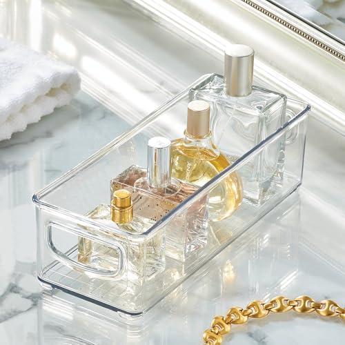 iDesign Stackable Storage Bins, 4 Different Sizes, 4 Pack, Clear - Image 7