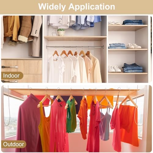 uxcell 30Pcs Clothes Hanger Windproof Plastic Strip Hook, Anti-Slip Off Windproof Fixed Buckle, Anti-Drop Strips Hanger Fixation for Outdoor Indoor Transparent - Image 6
