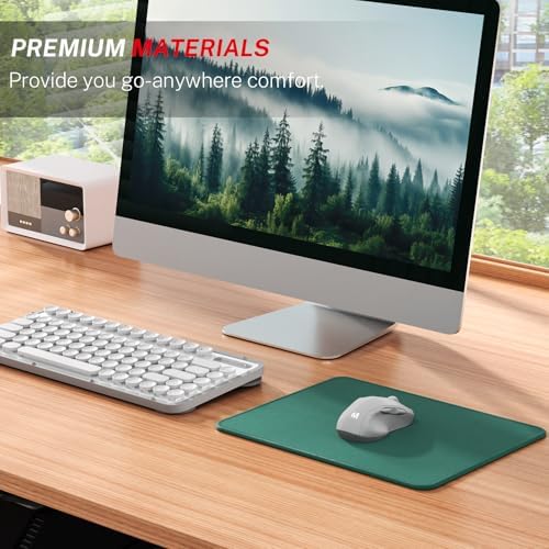 MROCO Essential Office & Gaming Mouse Pad, 8.5 x 11 Inch, Forest Green - Image 6