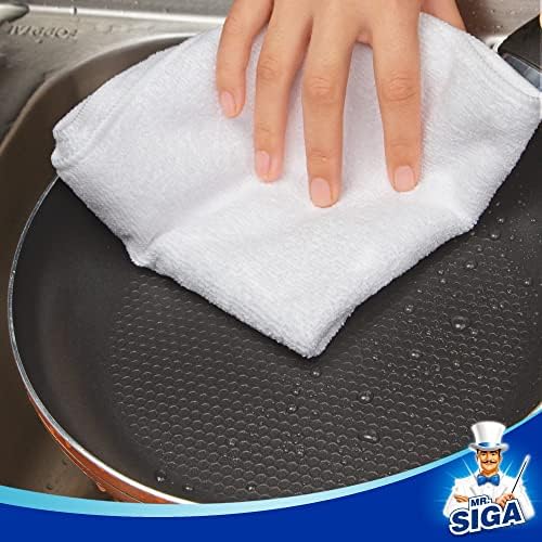 MR.SIGA Microfiber Cleaning Cloths, Streak Free Microfiber Towels, 12 Pack - Image 5