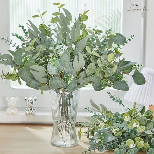 Serwalin 70PCS Mixed Eucalyptus Stems, Greenery Stems for Centerpieces - Image 5