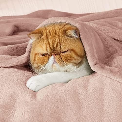 Bedsure GentleSoft Fleece Blankets King Size Dusty Pink - Bed Blanket Soft Lightweight Plush Cozy Fuzzy Luxury Microfiber, 108x90 inches - Image 2