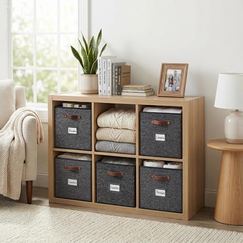 DECOMOMO Storage Bins, Cube Storage Bin with Labels - Image 2