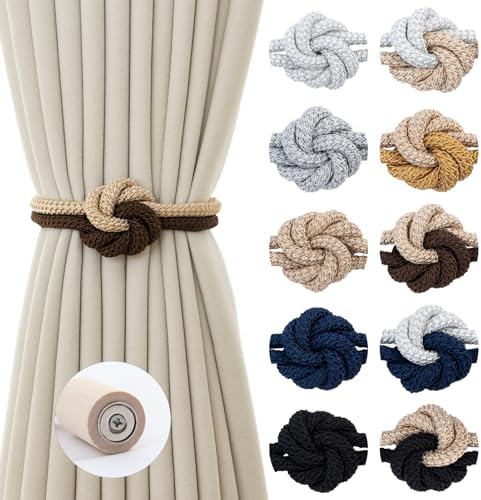 Magnetic Curtain Tiebacks Holdbacks Rope Curtain Tie Backs Outdoor Contoeey by CurtainTiebacks