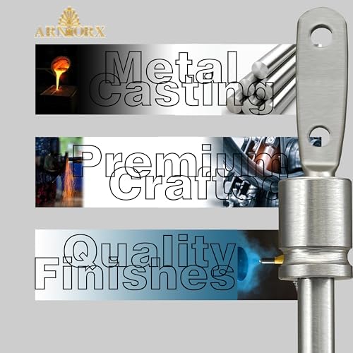 Arnorx Decorative Curtain Holdbacks, Wall Mounted Tiebacks, Metal Drapery Hooks, 2 PCS, Matte Brushed Nickel - Image 5