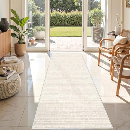 2x6 Runner Rug Non Slip,Washable Hallway Runner Rug,Beige - Image 4