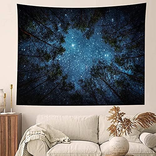 Llamazing Forest Landscape Tapestry for Living Room & Bedroom - Magic Tapestry Curtain (Looking Up at The Stars, 60''L51''W) - Image 6