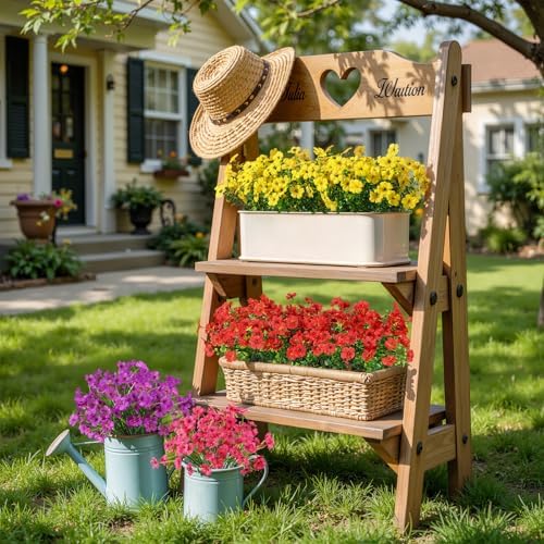 Alupssuc 24 Bundles Artificial Daisy Flowers UV Resistant for Outdoor Decor - Image 5
