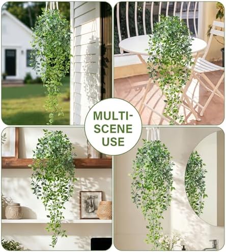 35.4" Fake Artificial Hanging Plant, Faux Mandala Ivy Vines Indoor - Image 5