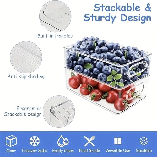 12 Pack Refrigerator Organizer Bins - Image 2