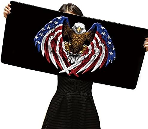 XXL Professional Large Mouse Pad & Computer Game Mouse Mat (35.4x15.7x0.1IN, US Eagle) - Image 6