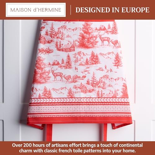 Maison d' Hermine Aprons for women with Pocket 100% Cotton (27.50"x31.50") - Image 2
