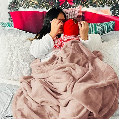 Bedsure GentleSoft Fleece Blankets King Size Dusty Pink - Bed Blanket Soft Lightweight Plush Cozy Fuzzy Luxury Microfiber, 108x90 inches - Image 5
