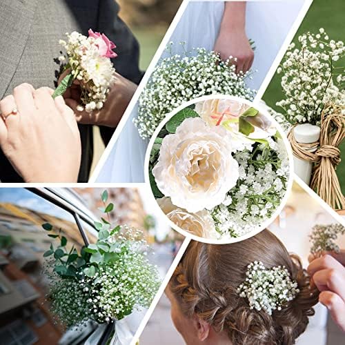 Babys Breath Artificial Flowers Bulk 30 Pcs White Gypsophila Faux Flowers - Image 6