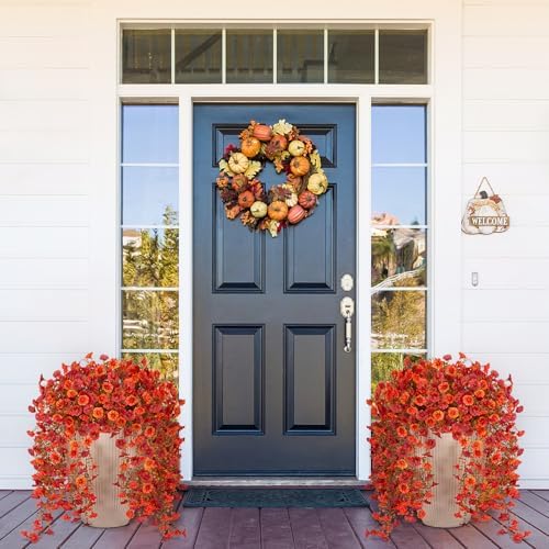 Hrobek Fall Artificial Flowers for Outdoor UV Resistant Fake Hanging Plant - Image 4