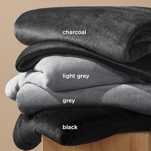 Bedsure GentleSoft Fleece Blanket California King Size Charcoal - Lightweight Plush Fuzzy Cozy Soft Bed Blankets, 102x96 inches - Image 5