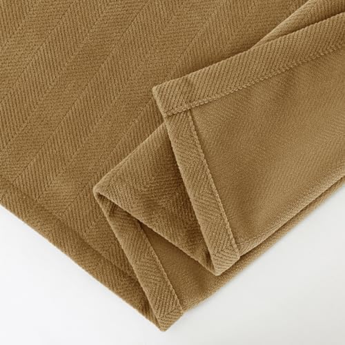 AMBERIS Bed Runner Single Layer Chenille Brown, Modern Style Bed Scarves for Home Hotel Decorations (Pillowcases Sold Separately) - Image 4