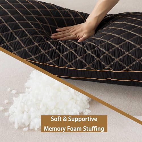 WhatsBedding Memory Foam Body Pillow with Cover, Long Bed Pillow for Adults - Image 4