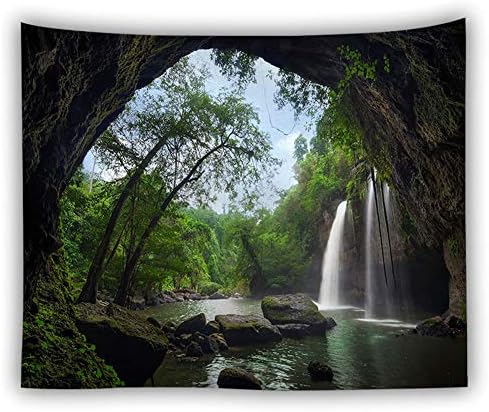 Llamazing Forest Tapestry - Home Decor Landscape for Living Room & Bedroom - Magic Tapestry Curtain (Waterfall, 90.5''L70.8''W) XGXL - Image 6
