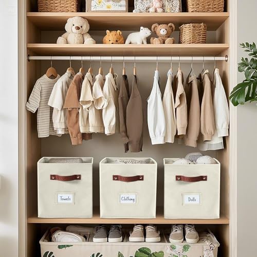 DECOMOMO Storage Bins, Cube Storage Bin with Labels - Image 7