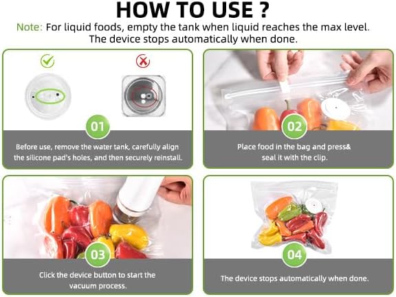 VENMATE Reusable Vacuum Sealer Bags, 15 Pack BPA-Free 8×8 Inch, Heavy-Duty Commercial Grade, Leak-Proof, Freezer Microwave Sous Vide Safe - Image 5