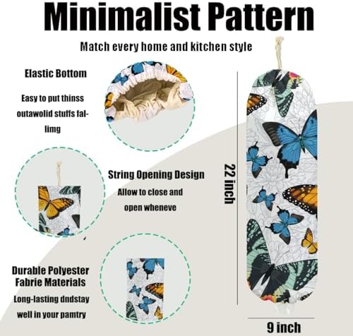 Butterfly Plastic Bag Holder, Butterfly Gifts for Women Mom Wife - Image 2