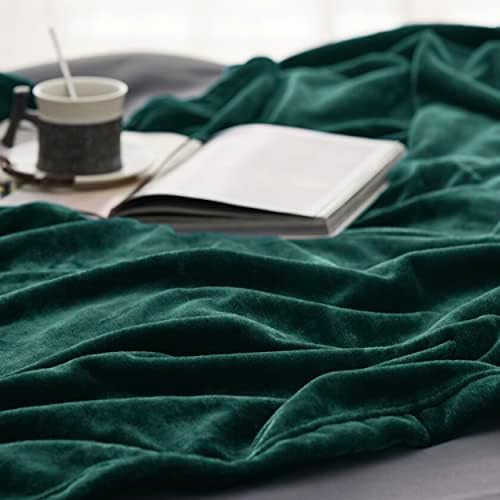 Bedsure GentleSoft Fleece Throw Blanket Forest Green - 300GSM Blankets for Couch, Sofa, Bed, Soft Lightweight Plush Cozy Throws for Toddlers, 50x60 inches - Image 4