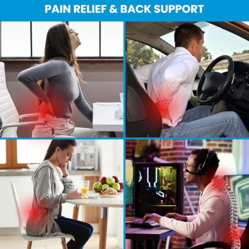 QUTOOL Patented Lumbar Support for Office Chair Pressure Relief - Image 2