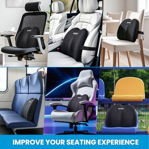 QUTOOL Patented Lumbar Support for Office Chair Pressure Relief - Image 6
