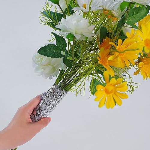 Snowkingdom 2 Pieces Silver Table Runner, Sequin Glitter Foil Metallic Thin Mesh Runner Roll 11"x108", Silver Table Decorations Centerpiece for Wedding Birthday Party Christmas - Image 6